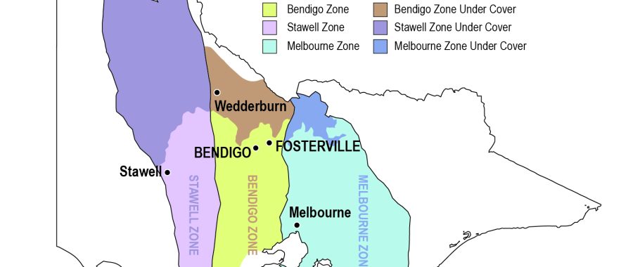 Victorian geological zones. (click to enlarge)